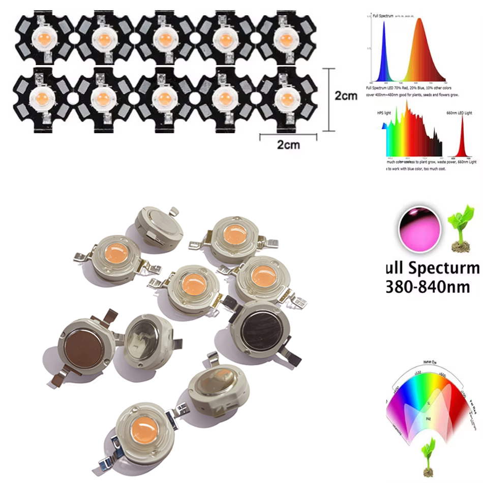 1W 3W 5W LED Lamp Beads Grow L - Aquarium Plant Seeds recension och pris