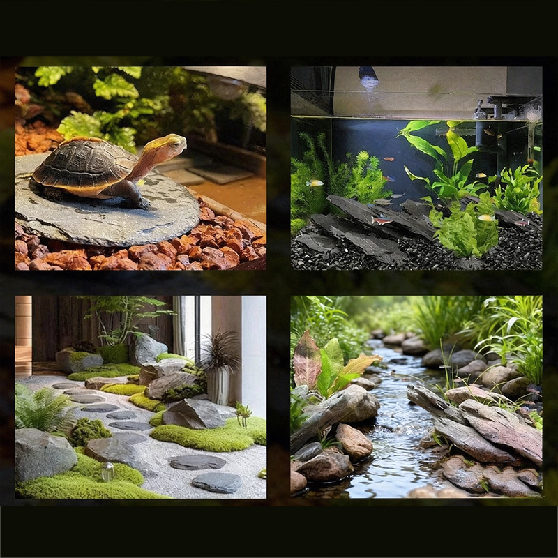 500g/1000g Aquarium Slate Chip - Planted Aquarium Hardscape recension och pris