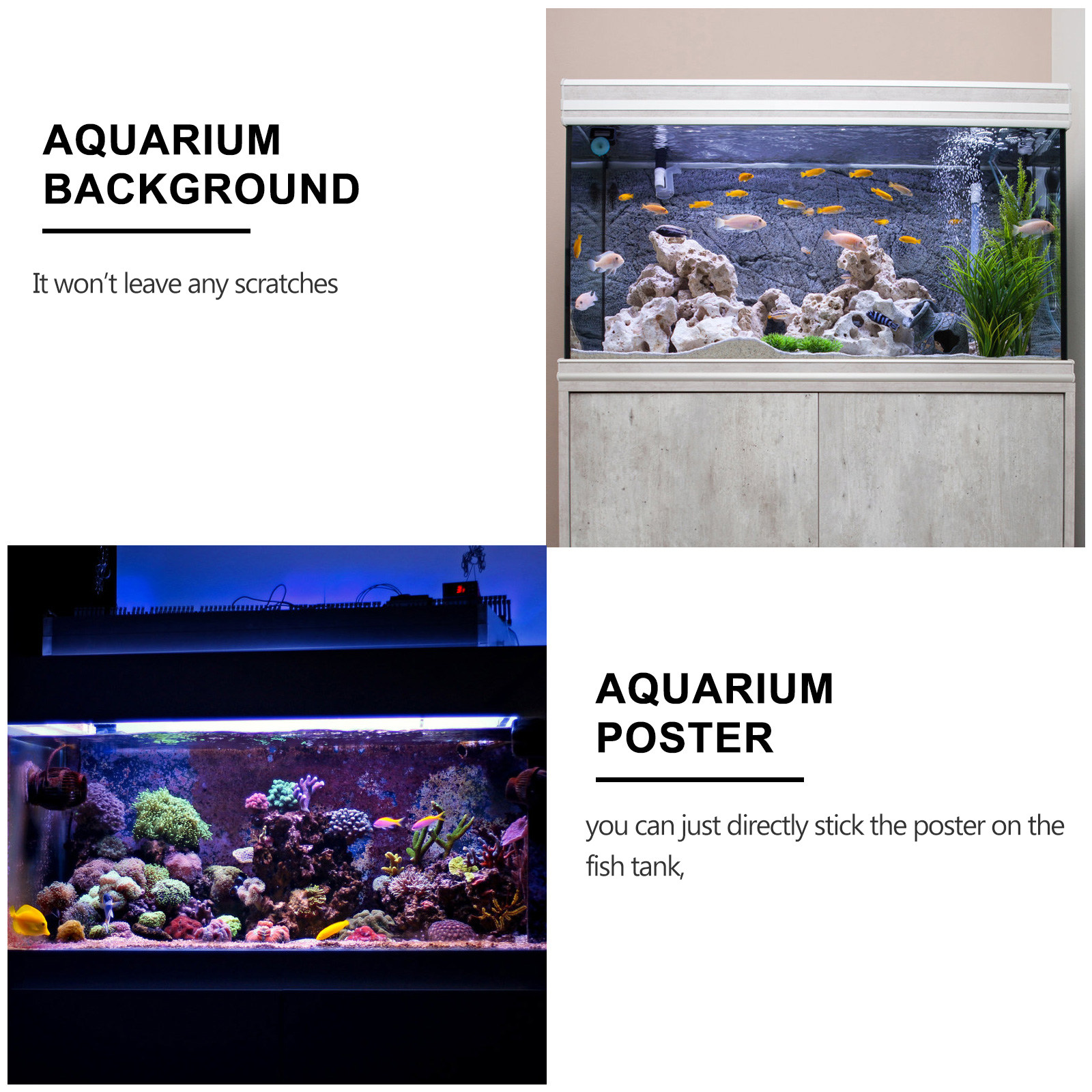 Fish Tank Background Sticker A - Planted Aquarium Wallpaper recension och pris