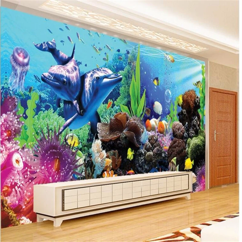 beibehang custom tereo tropica - Planted Aquarium Wallpaper recension och pris