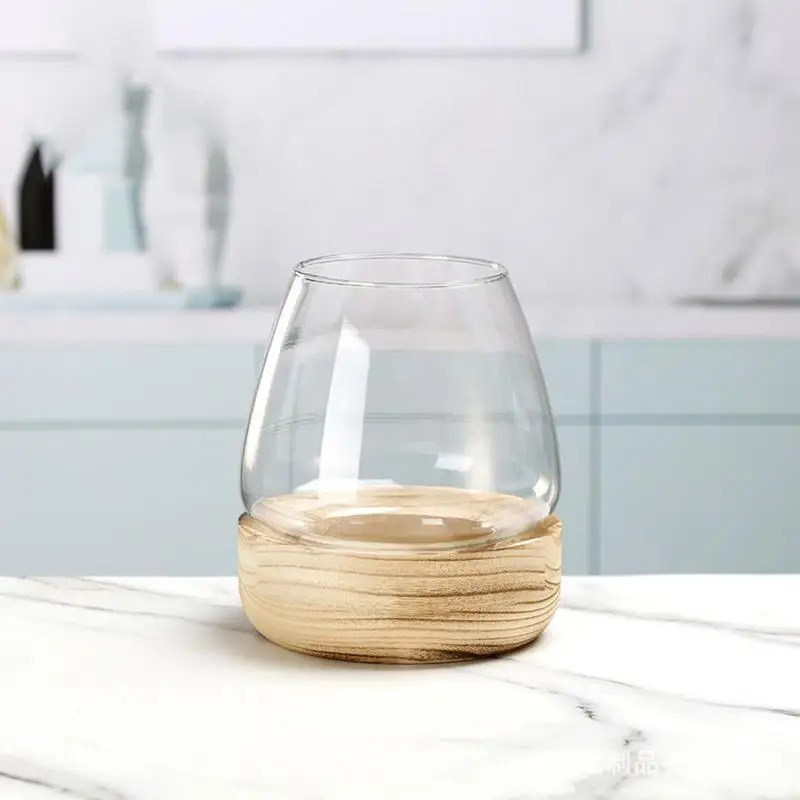 Decorative Round Glass Fish Ta - Planted Aquarium For Goldfish recension och pris