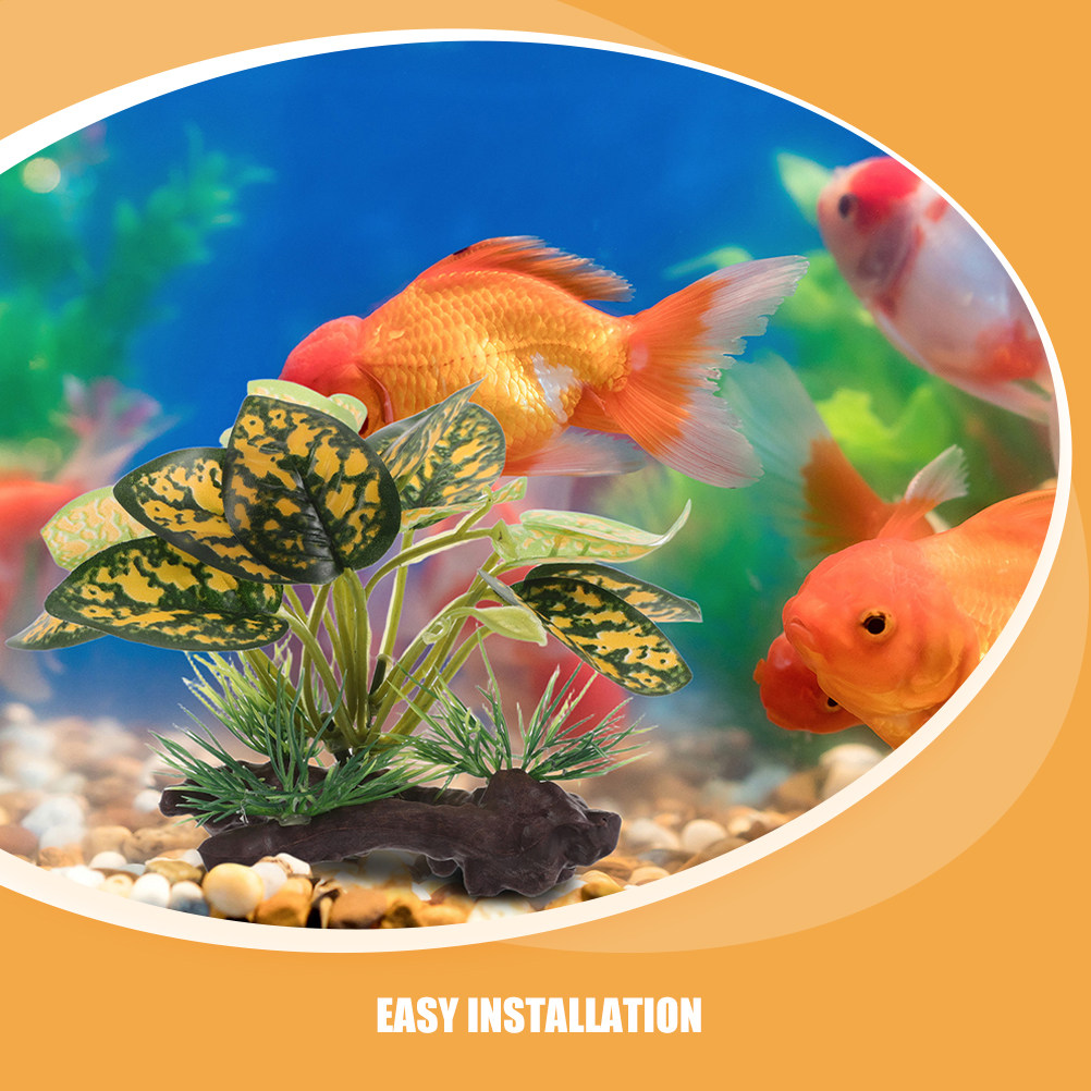 2Pcs Realistic Artificial Aqua - Planted Aquarium For Goldfish recension och pris