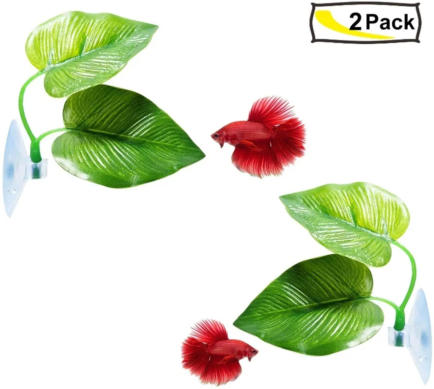 Betta Fish Leaf Hammock Simula - Aquarium Plant Ornament recension och pris
