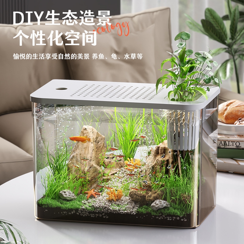 Plastic Aquarium With Lid Clea - Planted Aquarium For Goldfish recension och pris