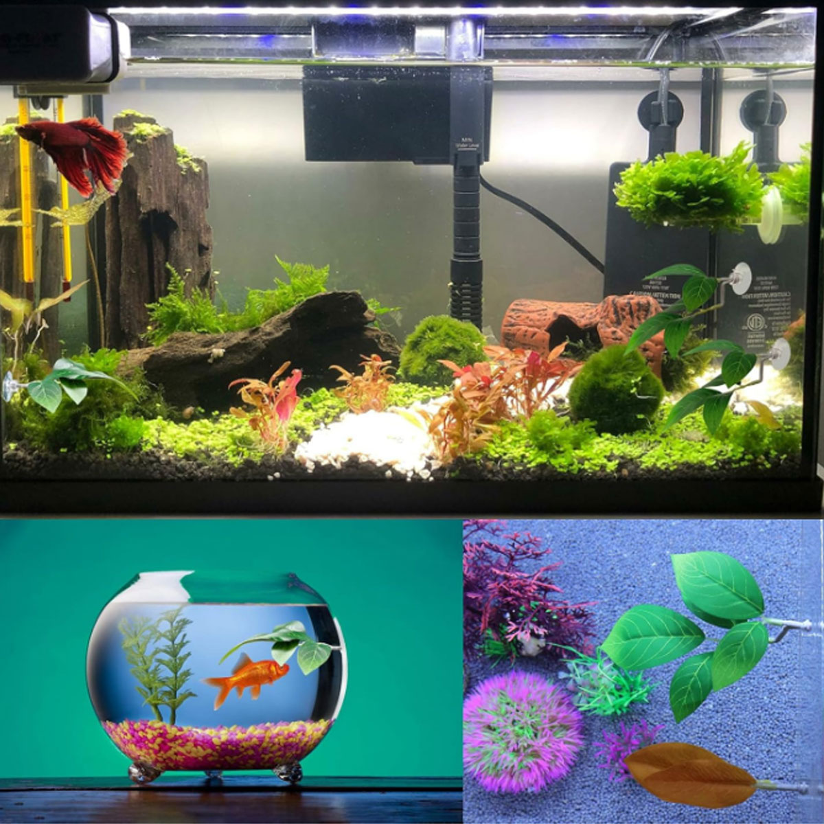 1 PC Betta Fish Hammock Soft A - Aquarium Plant Ornament recension och pris