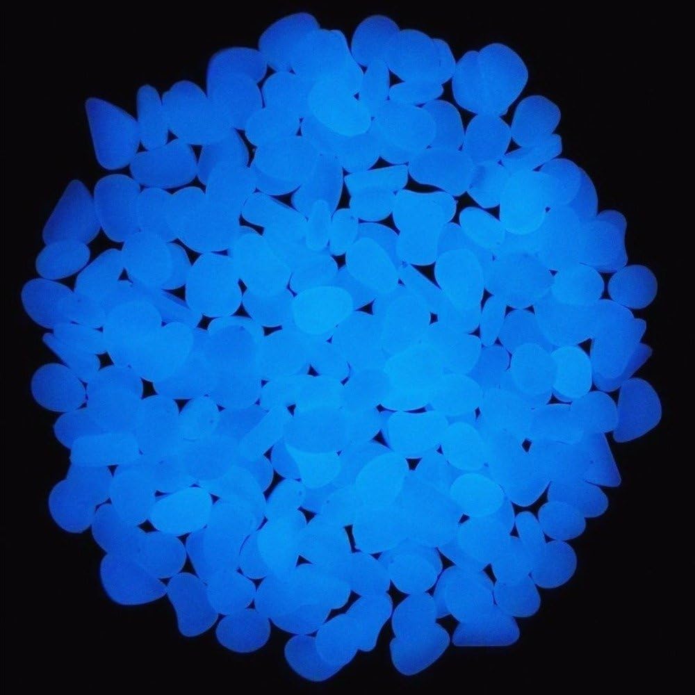 Fish Tank Rocks Glow Blue Pebb - Aquarium Plant Ornament recension och pris