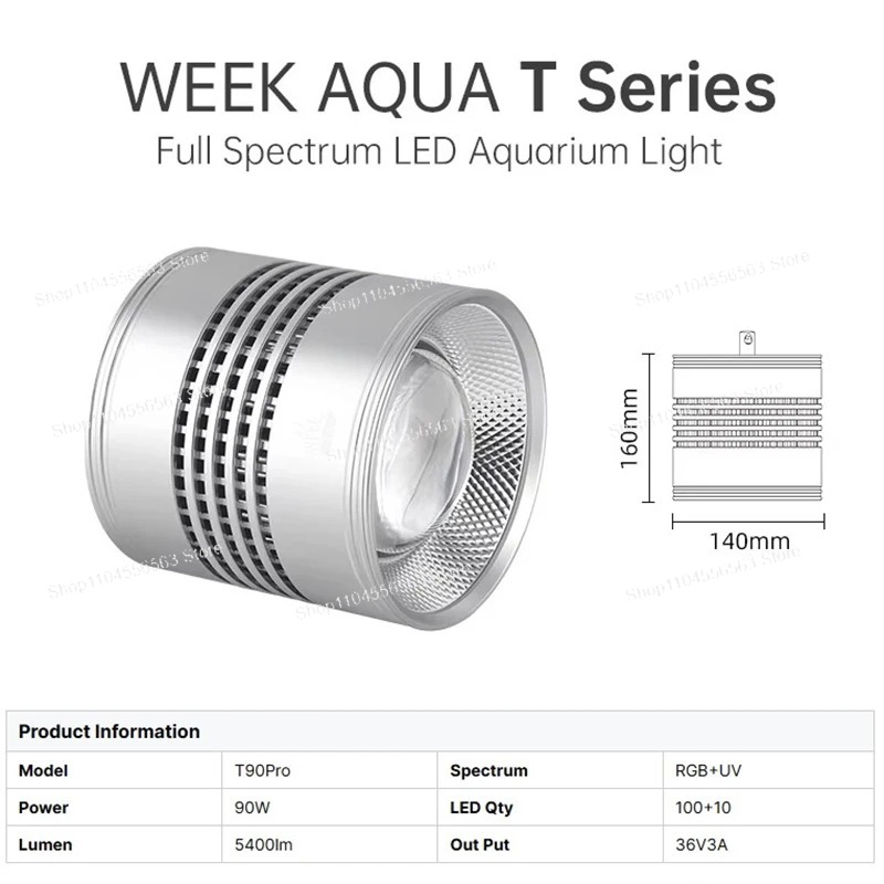 T90 PRO 90W RGB+UV LED Aquariu - Planted Aquarium Uv Light recension och pris
