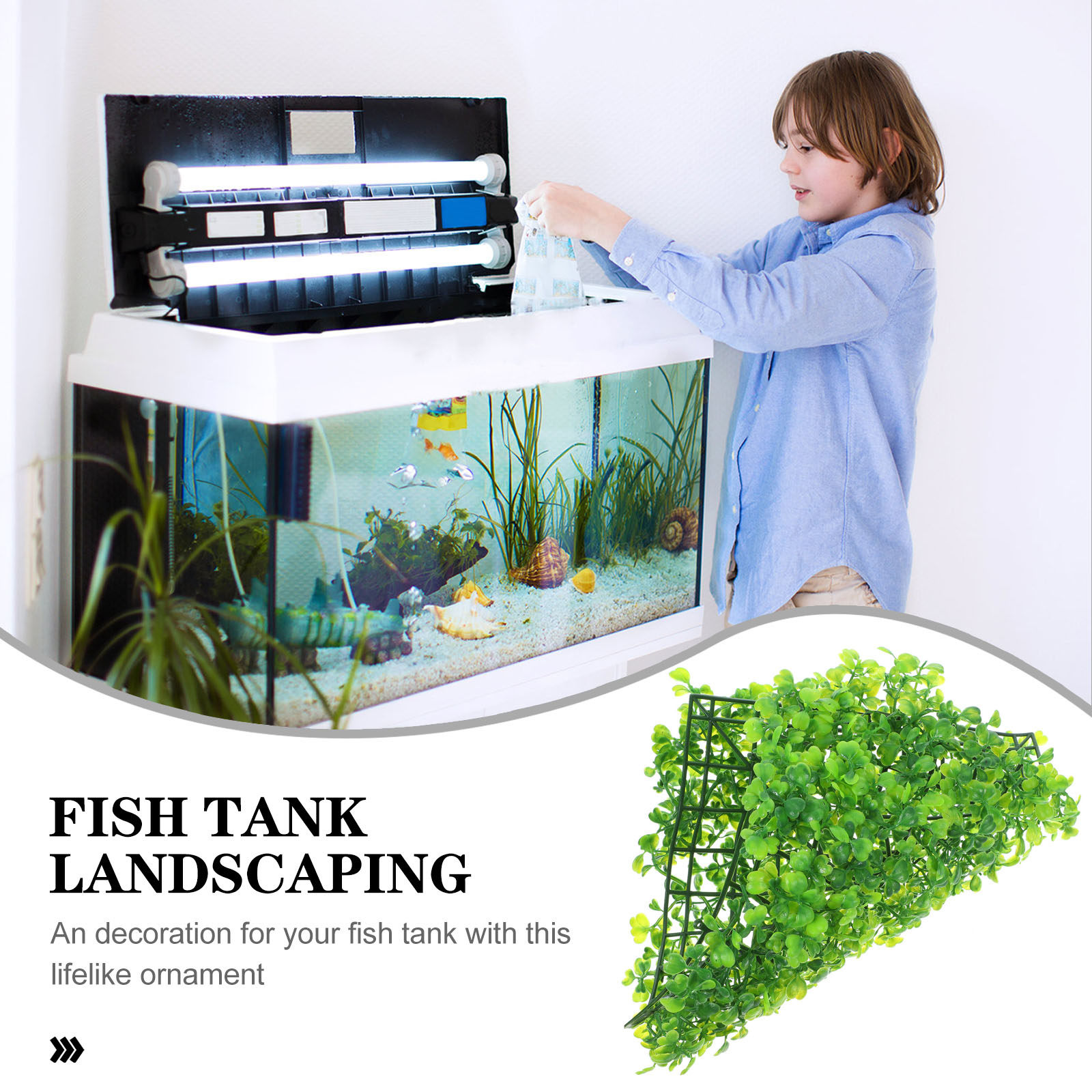 Fake Fish Tank Grass Realistic - Aquarium Plant Ornament recension och pris