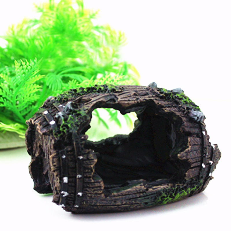 Aquarium Artificial Barrel Cav - Aquarium Plant Ornament recension och pris
