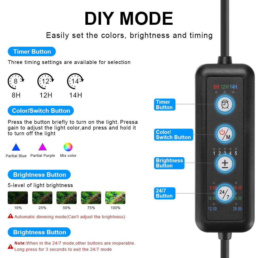 LED Aquarium Light Full Spectr - Planted Aquarium Uv Light recension och pris