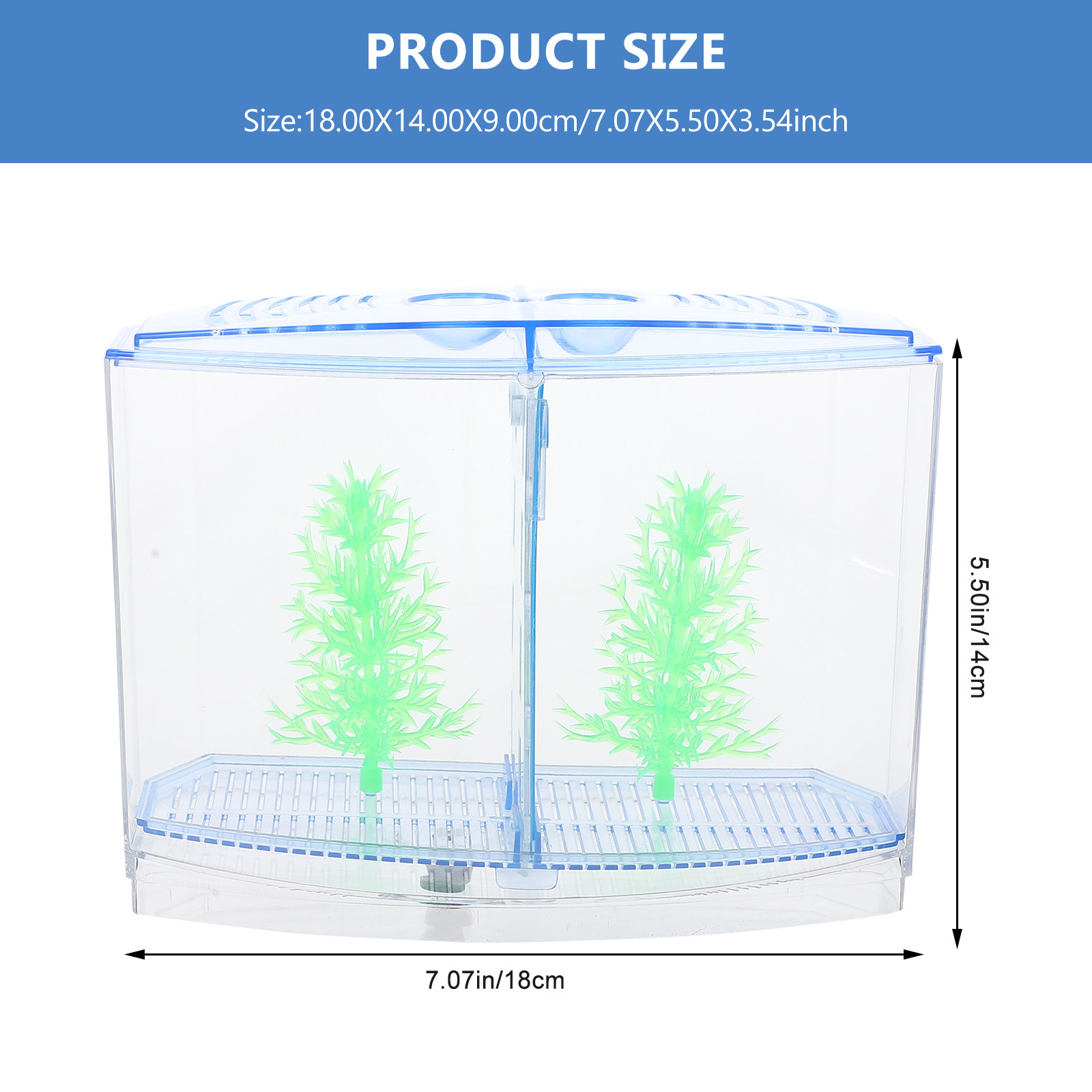 1Set Elegant Transparent Acryl - Planted Aquarium For Goldfish recension och pris